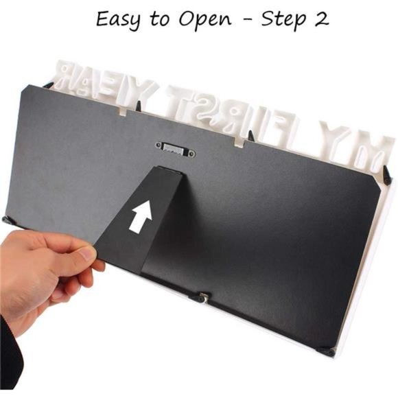 My First Year Frame Baby Picture Keepsake Frame for Photo Memories, White - Picture 6 of 7